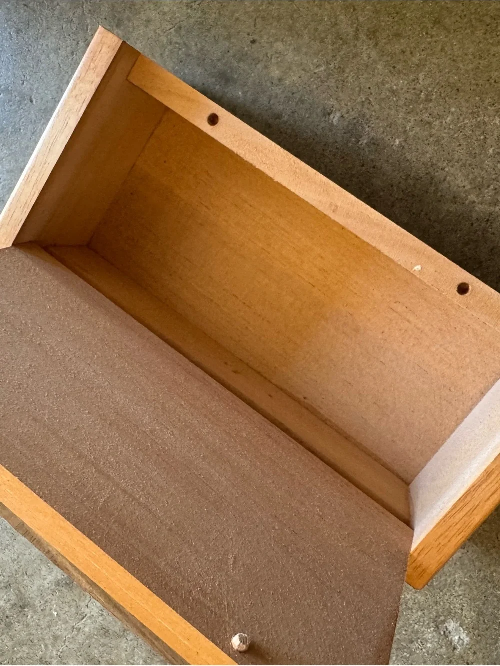Hand Crafted Multi-Tone Wooden Decorative Box with Star Inlay